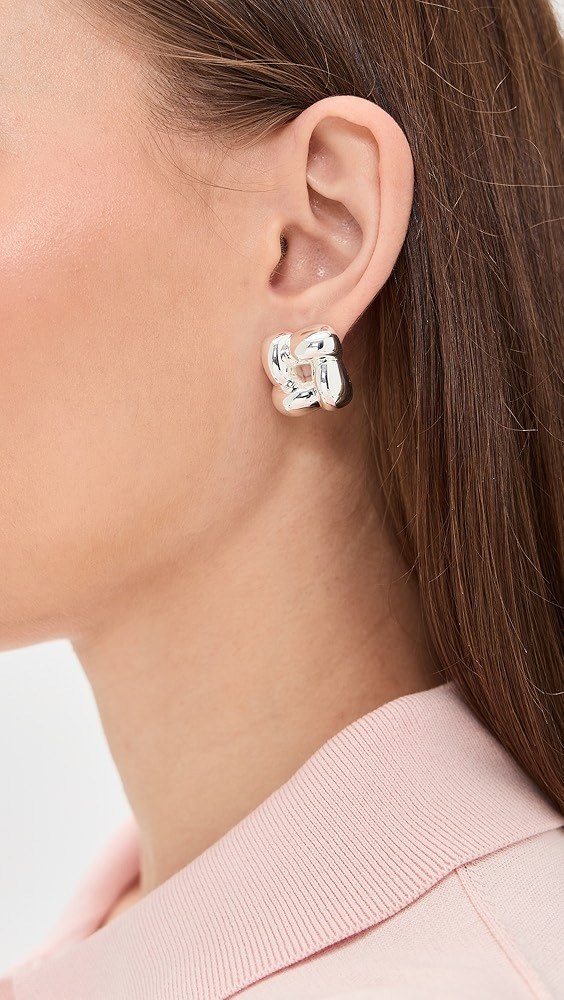 Medium Woven Square Earrings | Shopbop