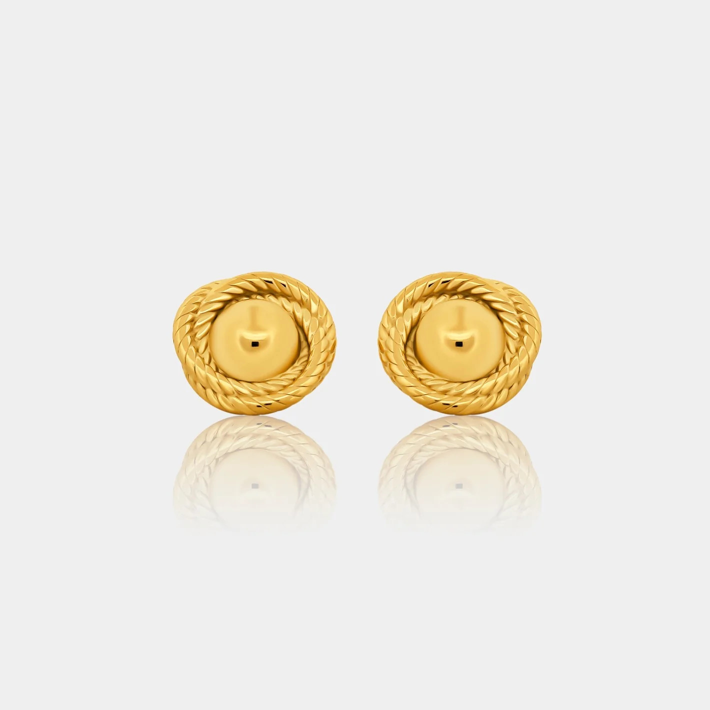 Ponchik Round Vintage Earrings | LINK'D THE LABEL