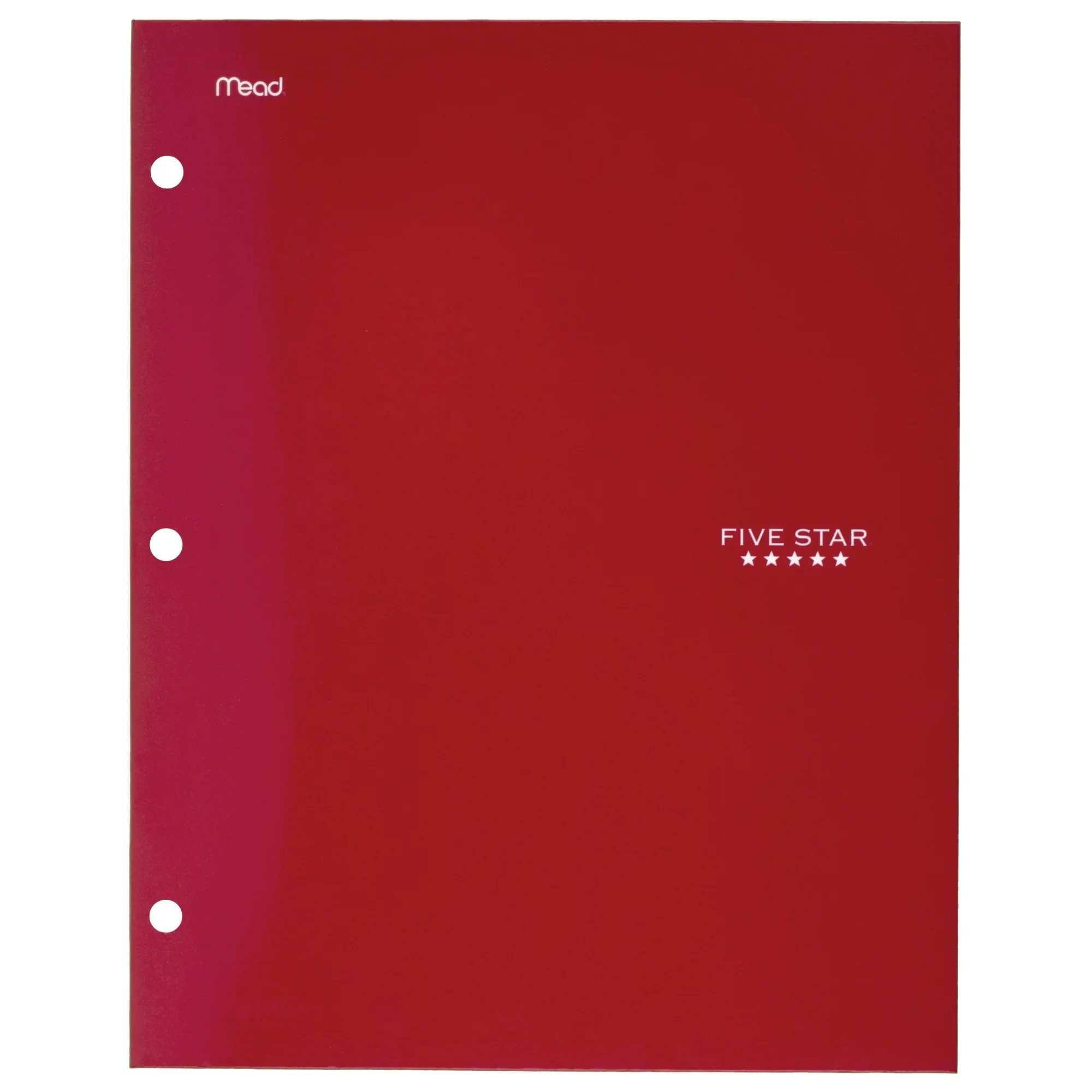 Five Star 4-Pocket Paper Folder, 12" x 9.5", Red (33477) | Walmart (US)