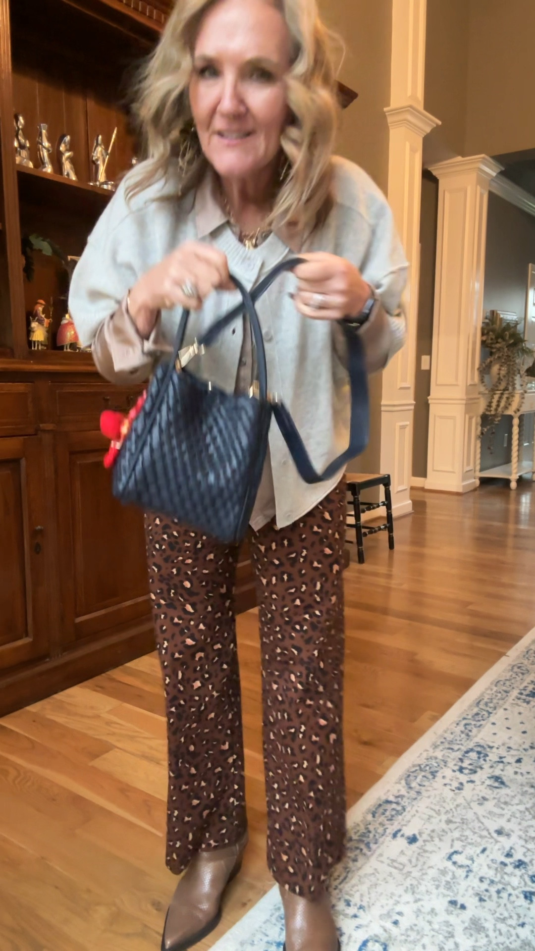 Bag charms are so fun. Mine is sold out but linking several fun ones! 

This vegan bag is navy and comes in 3 other colors. It’s really really good. High quality! 

Outfit is anthro and some of my favorite pieces. Size up in the satin blouse and boots. 



#LTKItBag #LTKWatchNow #LTKFindsUnder100