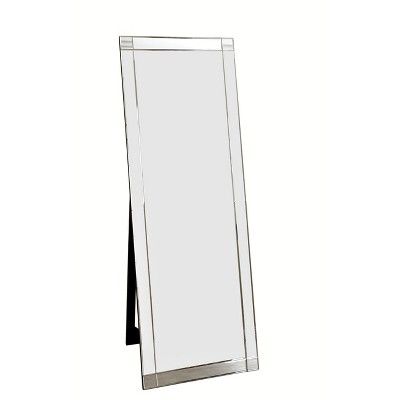 Clarice Standing Floor Mirror - Silver - Abbyson | Target