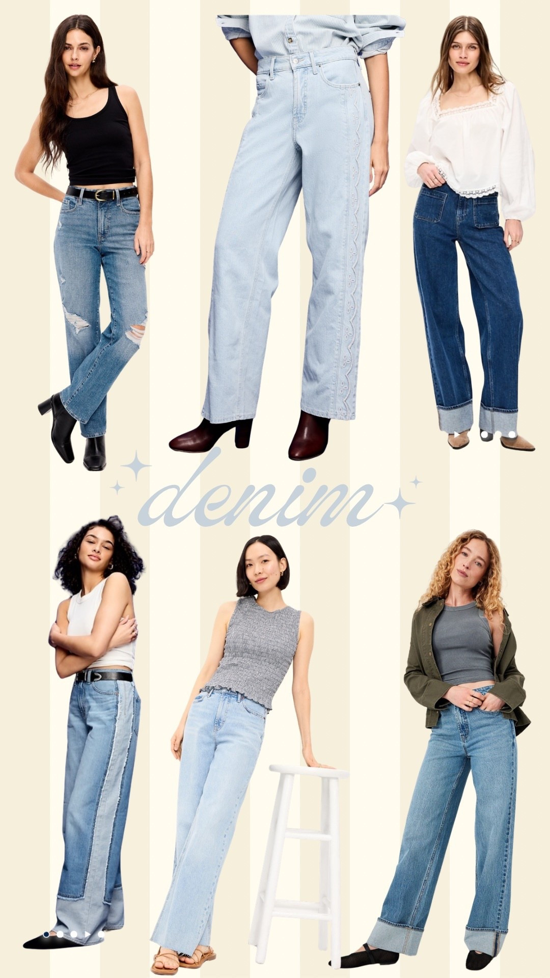 Jeans, denim, pants, spring, summer, vacation 