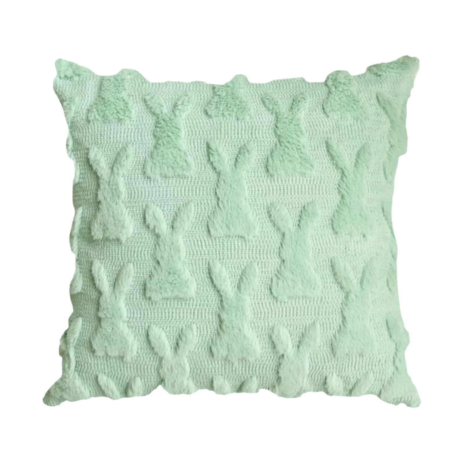 Lawor Easter Pillow Covers 18 X 18 Inch Pack Of 2 Luxury Soft Bunny Rabbit Ears Egg Pattern Decor... | Walmart (US)