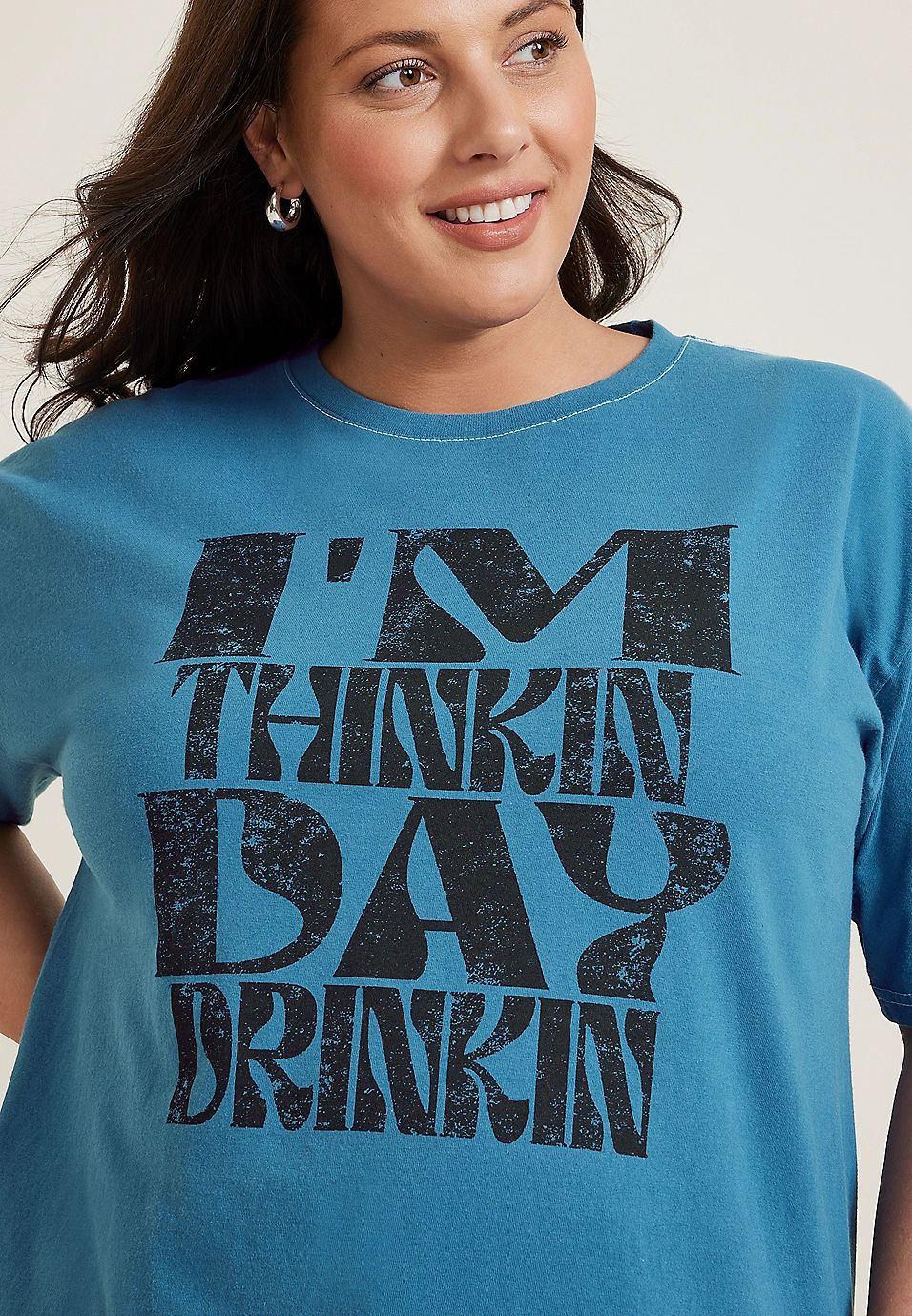 Plus Size Day Drinkin Graphic Tee | Maurices