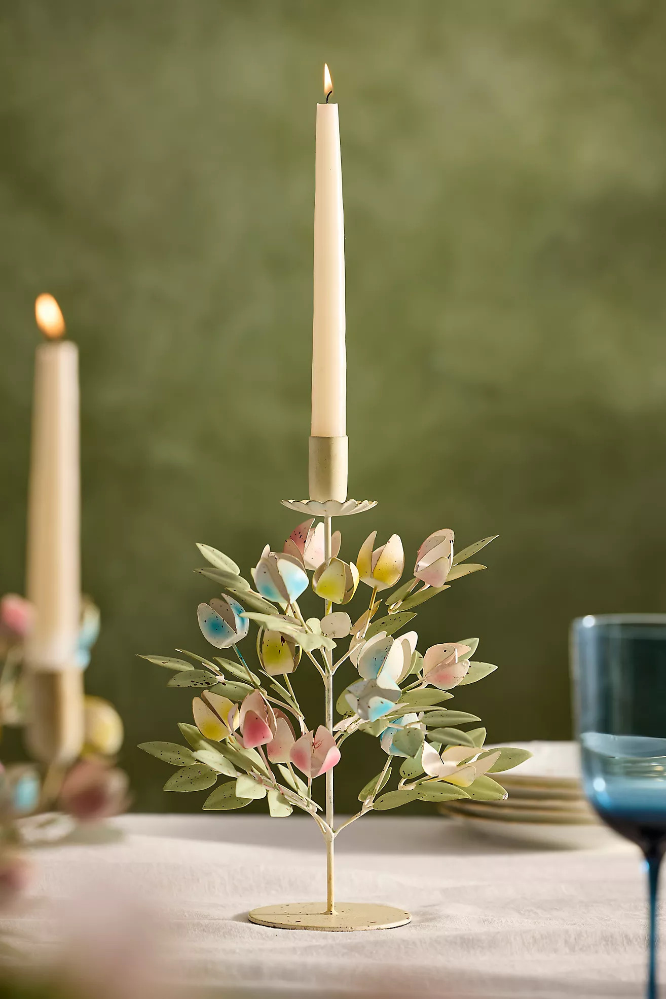Tulip Iron Taper Holder | Anthropologie (US)