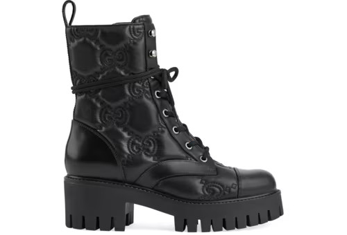 Women's GG Matelassé lace-up boot | Gucci (US)
