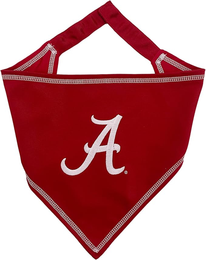 Pets First NCAA Alabama Crimson Tide Tie Bandana, Large/x-Large. Dog Bandana Scarf Bib for Pet Ca... | Amazon (US)
