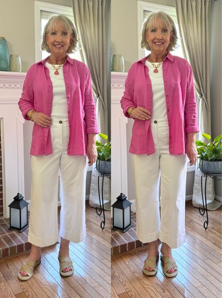 Here is an OOTD that I wore earlier in the week. I love this PINK for spring.💕

#LTKstyletip #LTKmidsize #LTKover40