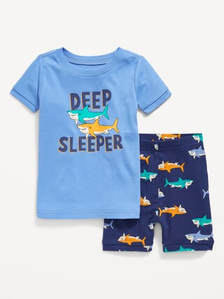 Unisex Snug-Fit Graphic Pajama Shorts Set for Toddler & Baby | Old Navy (CA)