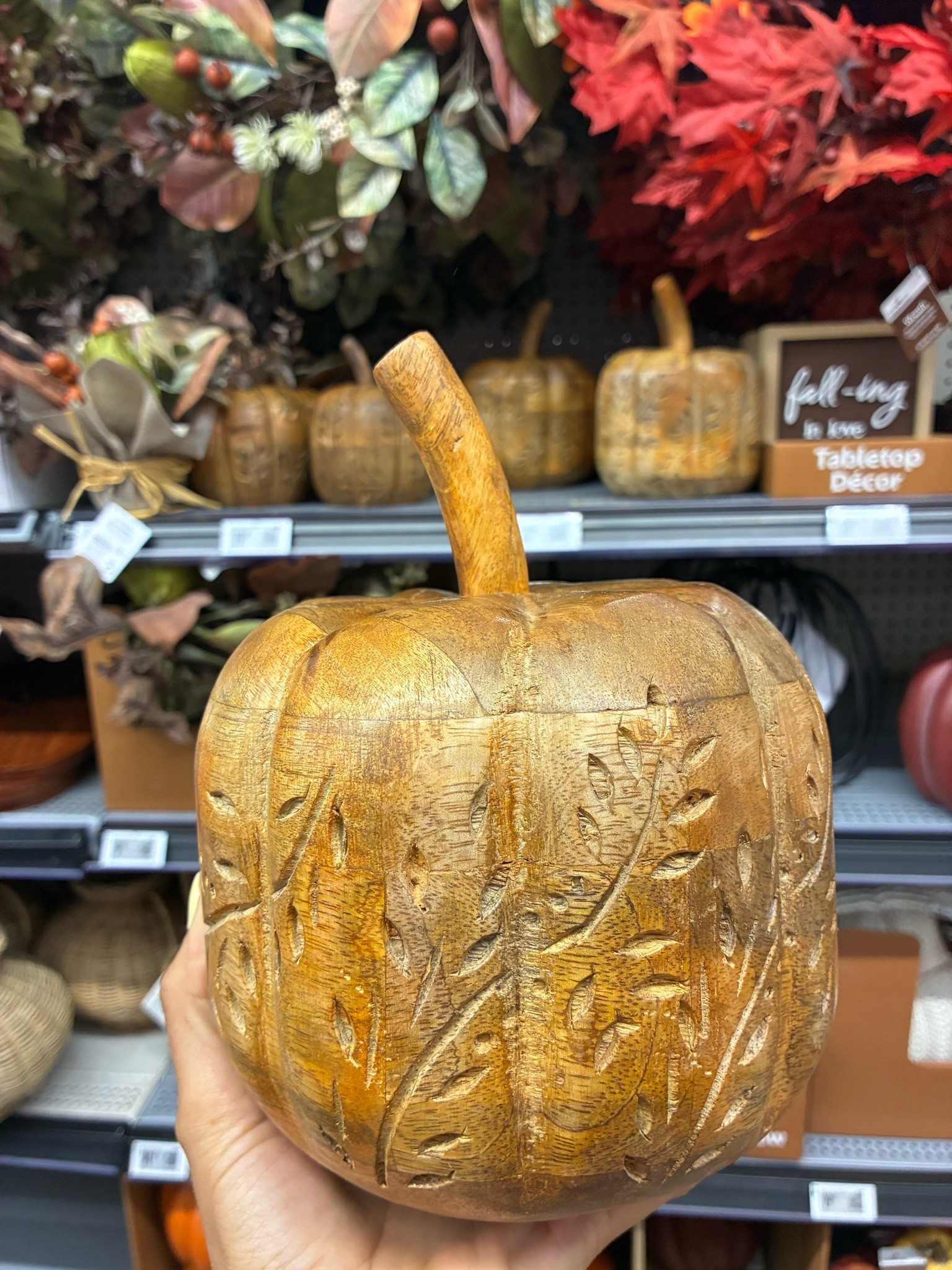 These wooden pumpkins are so precious!

#LTKSeasonal