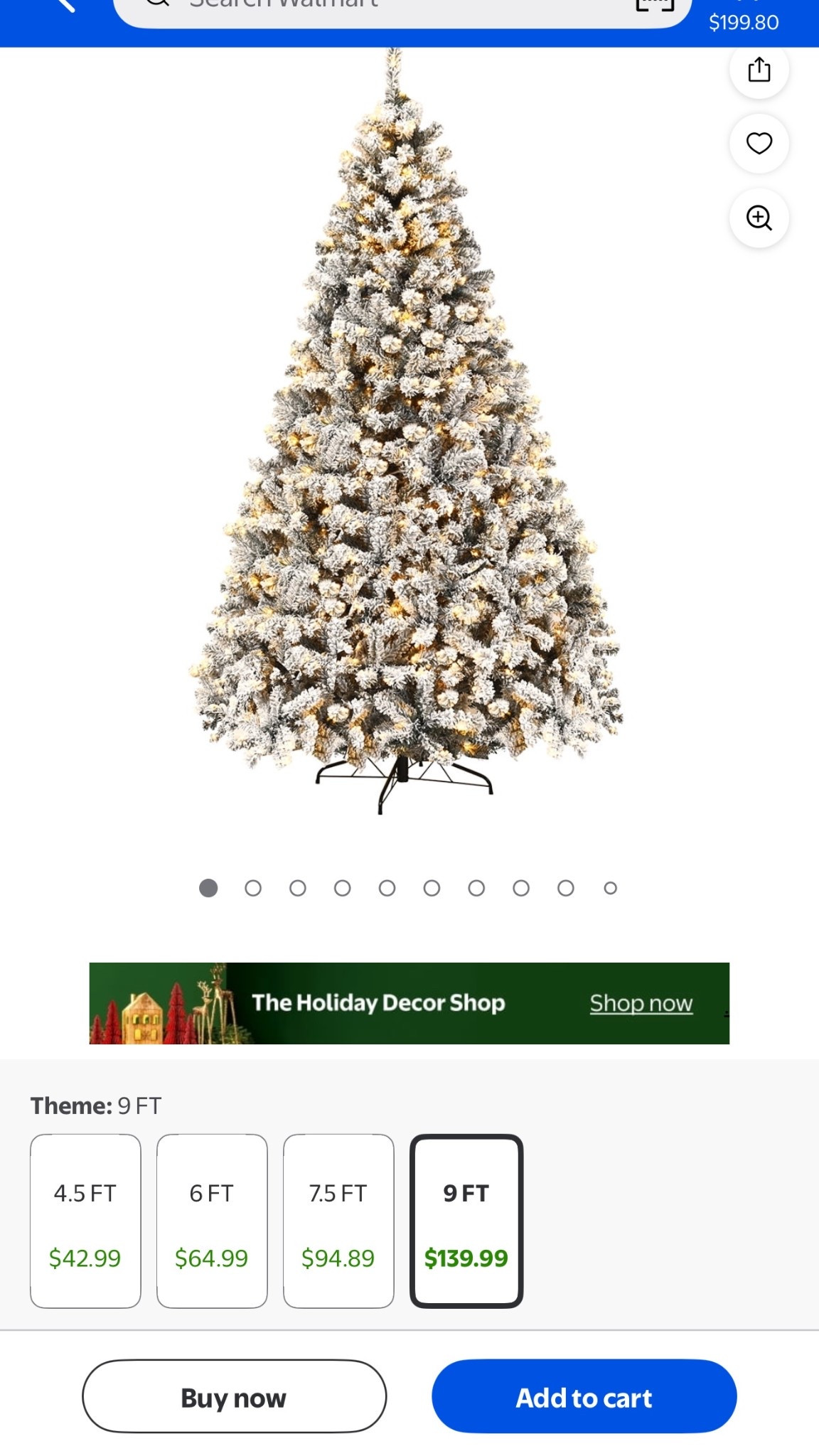 THE BEST flocked tree lasts for years! 

#LTKHoliday