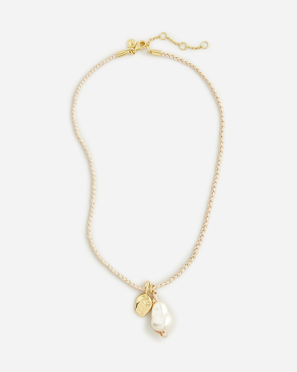 Rope-tied pendant necklace | J. Crew US