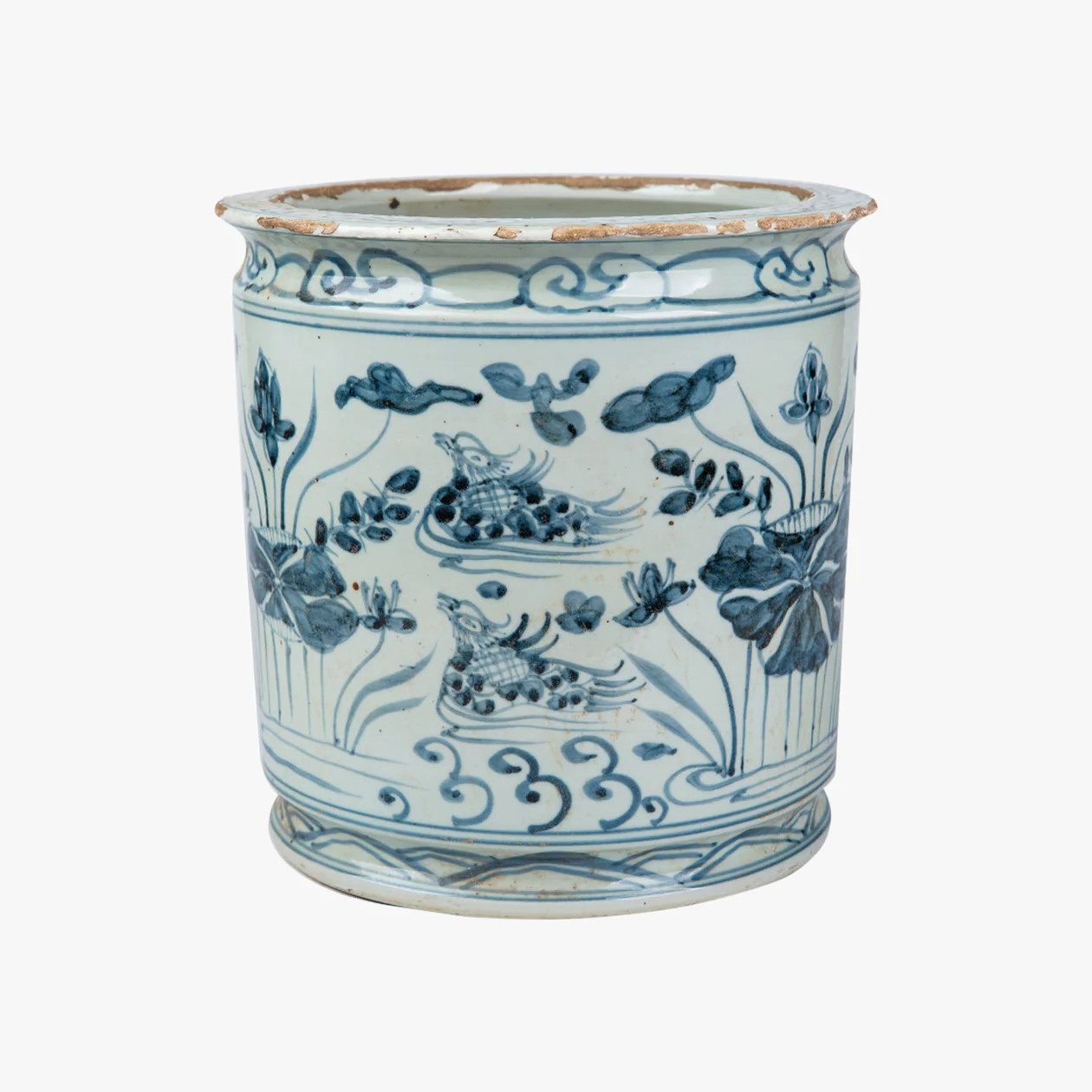 Blue Lily Pad Orchid Pot | Dear Keaton