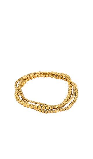 Bella Trois Bracelet Set in Gold | Revolve Clothing (Global)