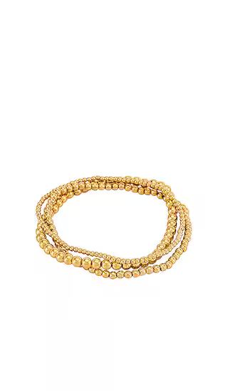 Bella Trois Bracelet Set in Gold | Revolve Clothing (Global)