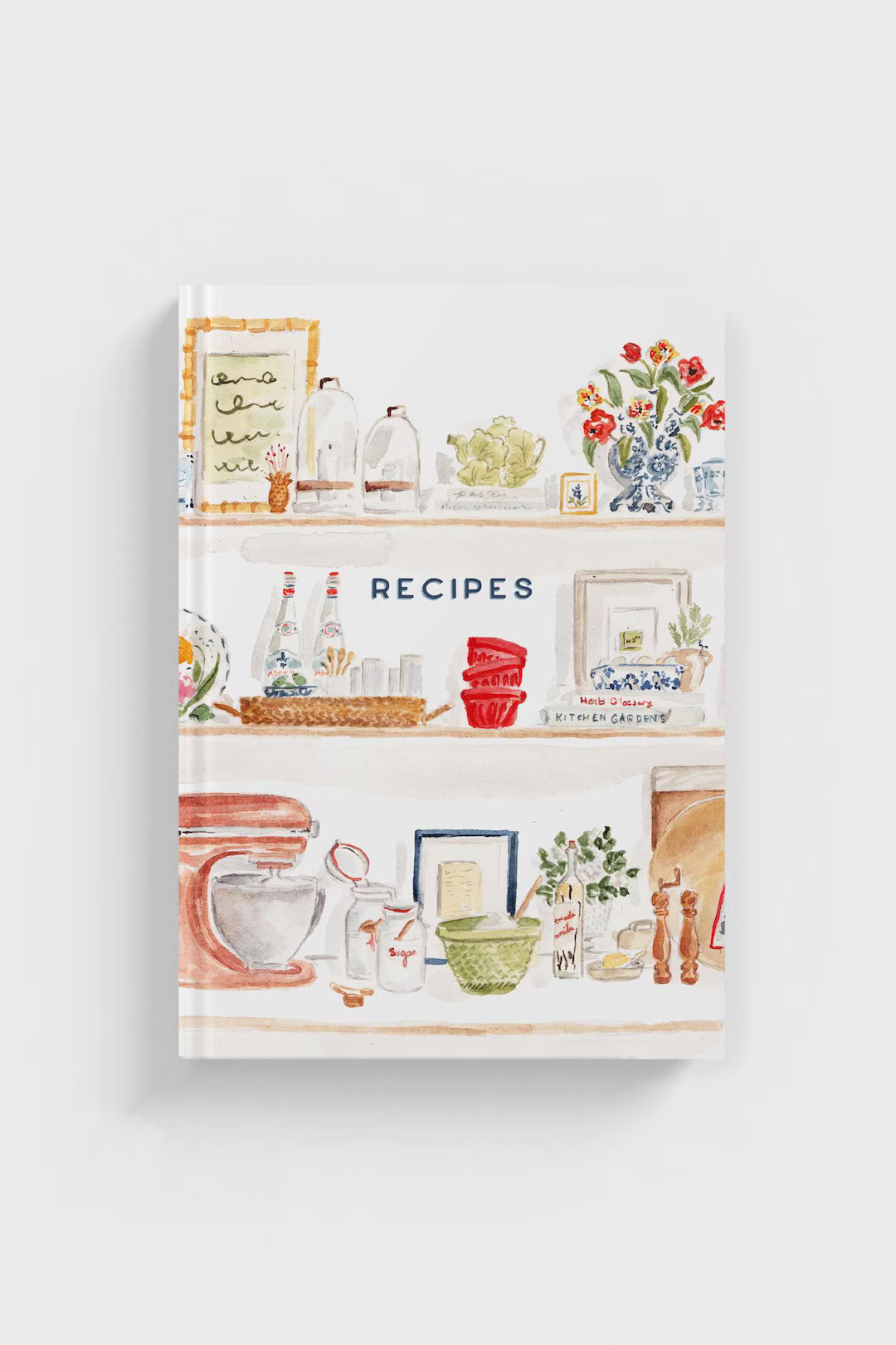 Summer Kitchen Shelves Recipe Journal With Lined Pages - Etsy | Etsy (US)