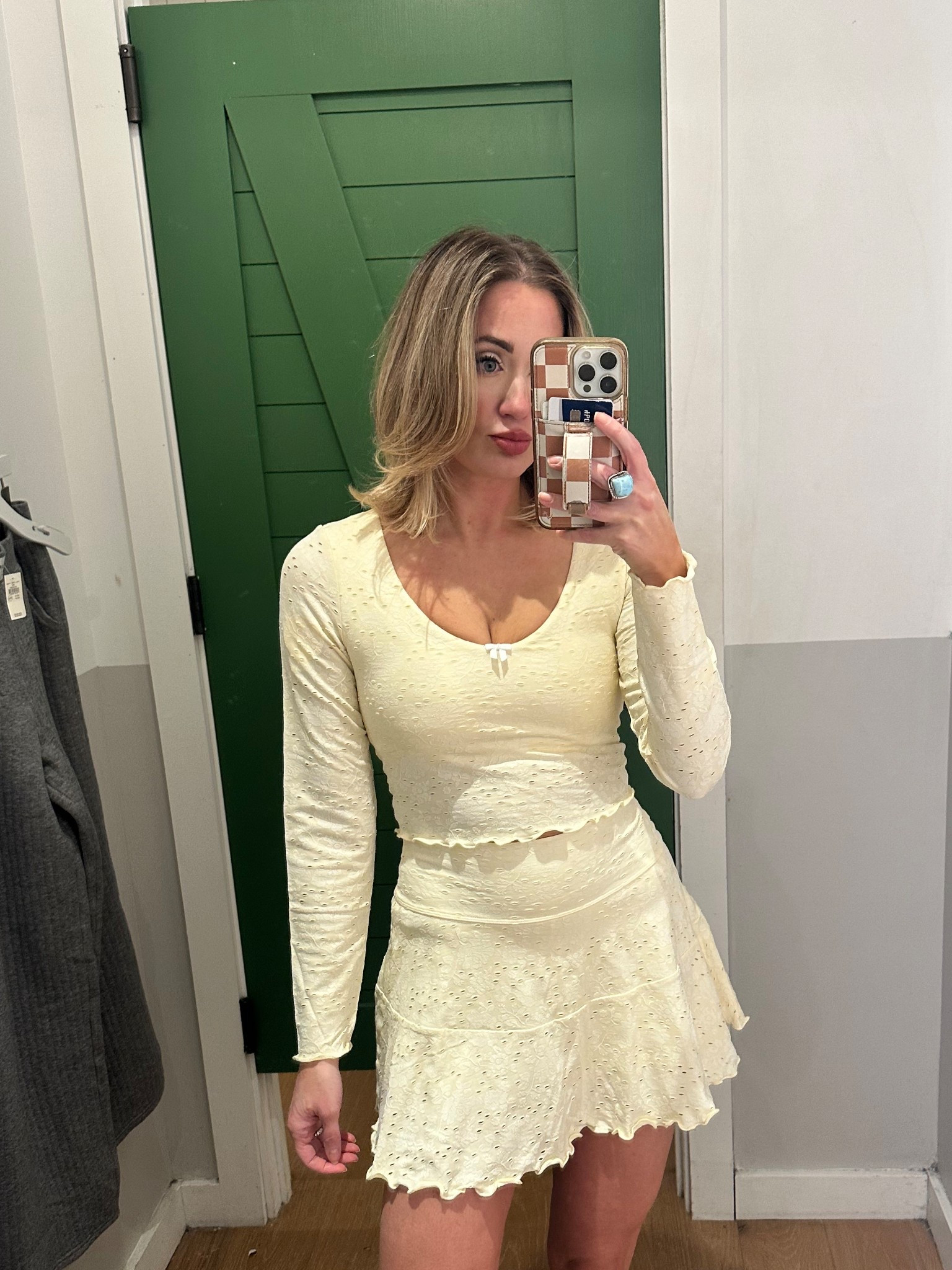 Matching skort set with built in bra
Wearing a small 

#LTKActive #LTKFindsUnder50