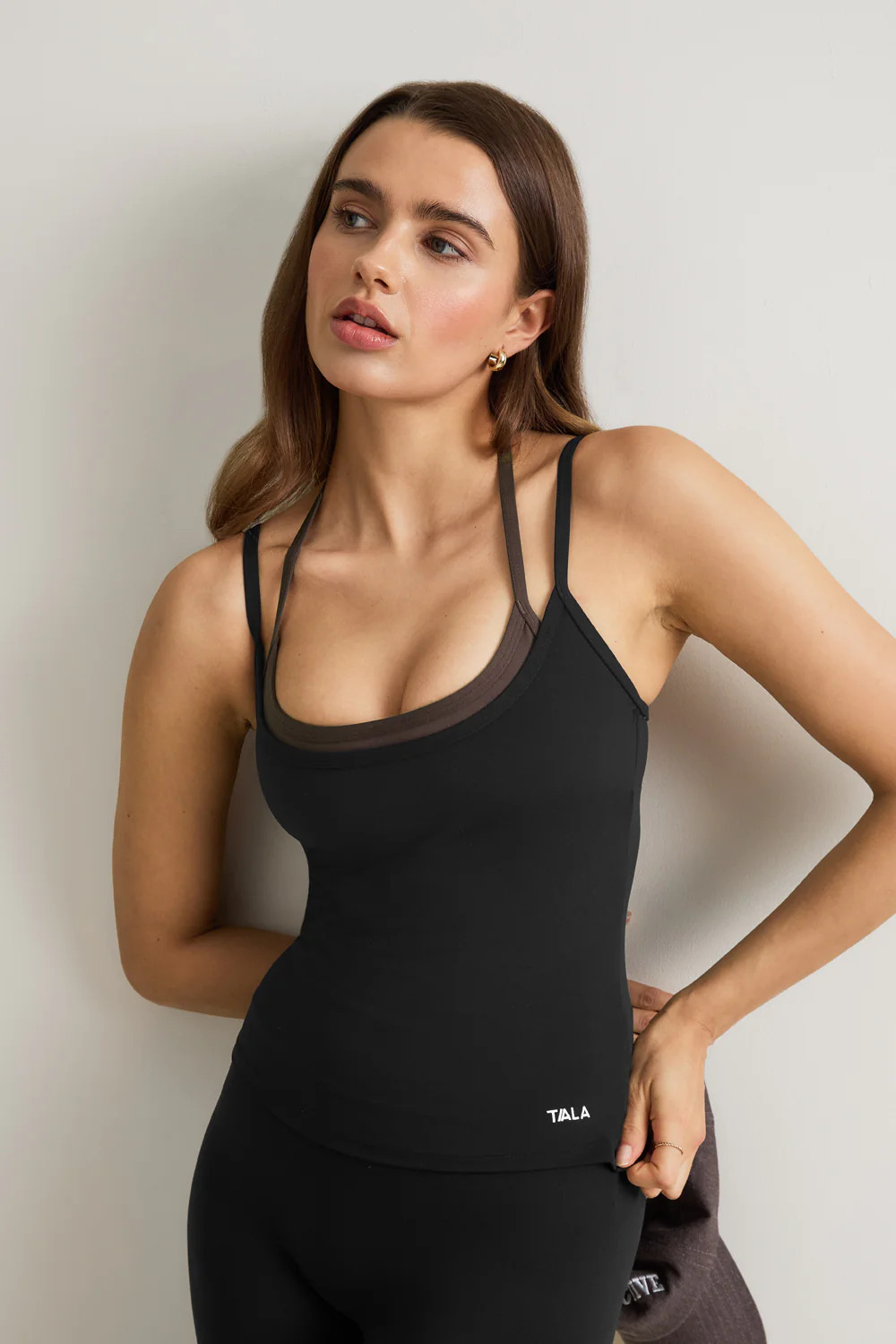 DayFlex Double Layer Vest - Shadow Black / Mocha Brown | TALA (UK)