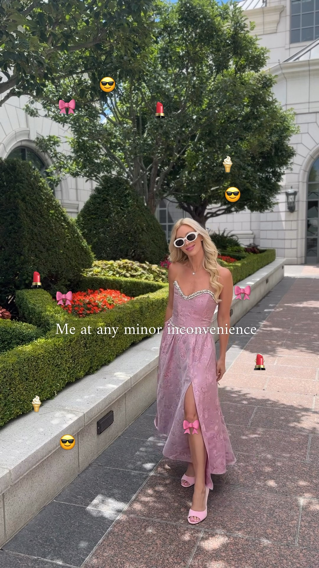 POV: life gives me one minor inconvenience and suddenly I need a little treat 🎀💄🍦

Honestly? Fair.

Outfit overdressed. 
Lipstick reapplied. 
Ice cream acquired. 
Problem emotionally processed.