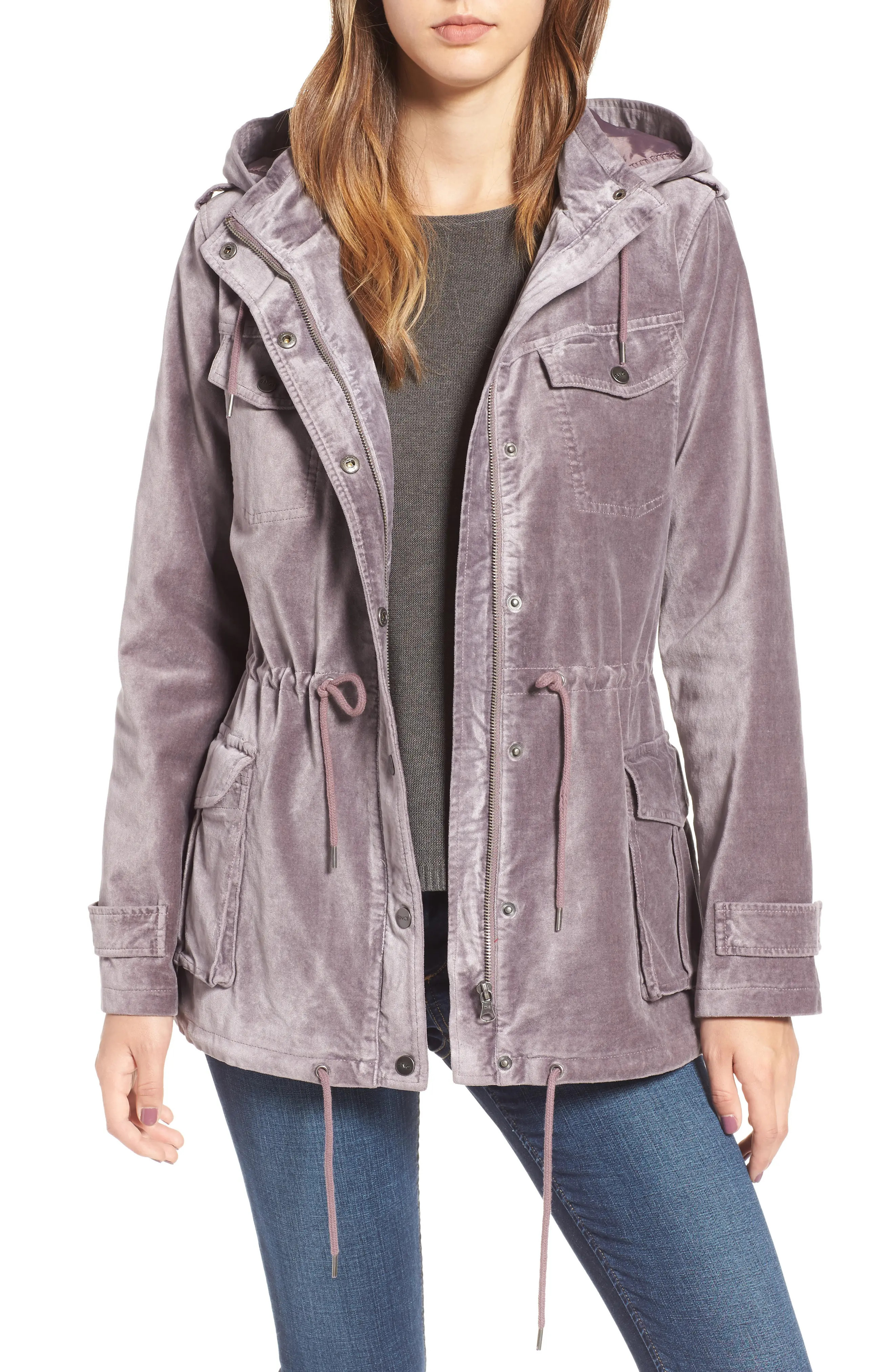 BNCI Cotton Velveteen Hooded Anorak Jacket | Nordstrom