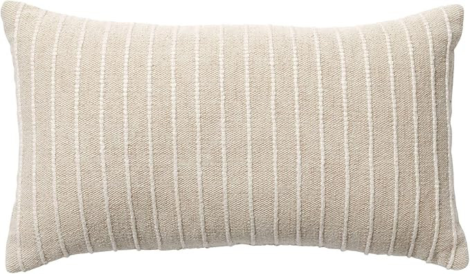 Nate Home by Nate Berkus Textured Cotton Decorative Throw Pillow | Modern Decorative Cushion for ... | Amazon (US)