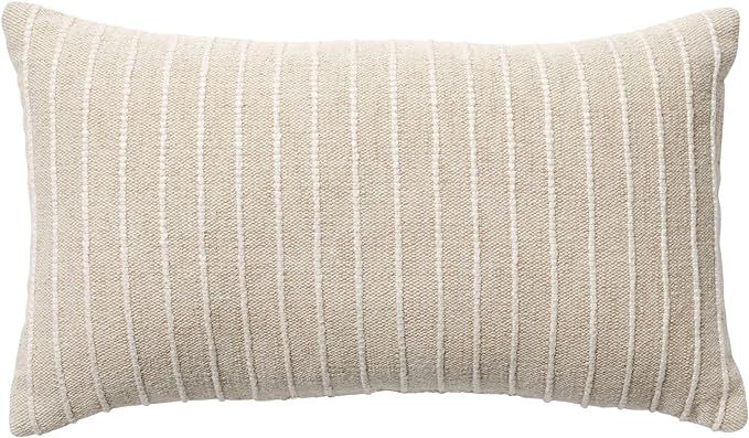 Nate Home by Nate Berkus Cotton Textured Decorative Throw Pillow - Modern Decorative Cushion for ... | Amazon (US)