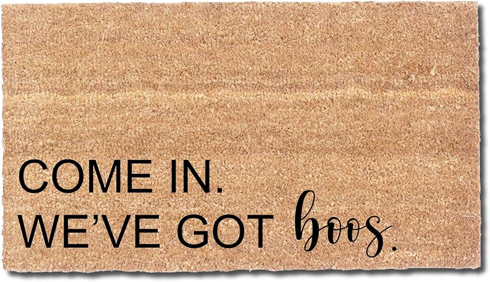 COCO MATS 'N MORE Cute Ghost Decor - Come in. We've Got The Boos | Size: 18" x 30" x 0.6" Hallowe... | Amazon (US)