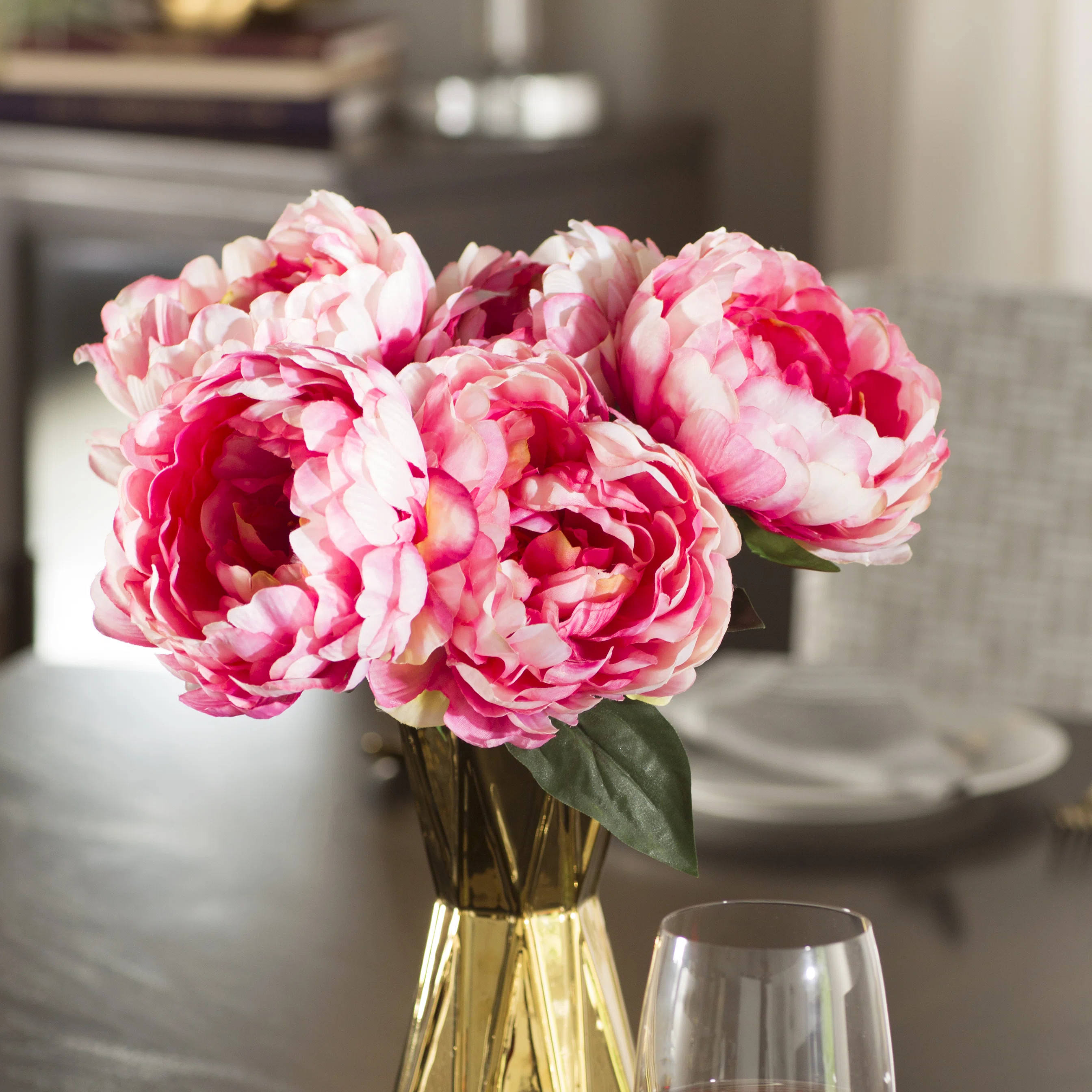 Alani 20" Artificial Peony Bunch | Wayfair North America