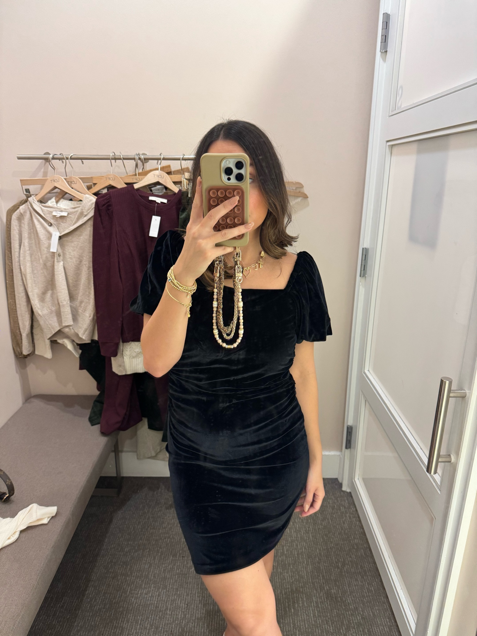 Size 4 but needed petite to lose some length. So flattering and comfy! 

#LTKSaleAlert #LTKCyberWeek