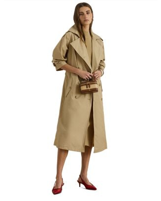 Double Breasted Cotton Trench Coat | Bloomingdale's (US)