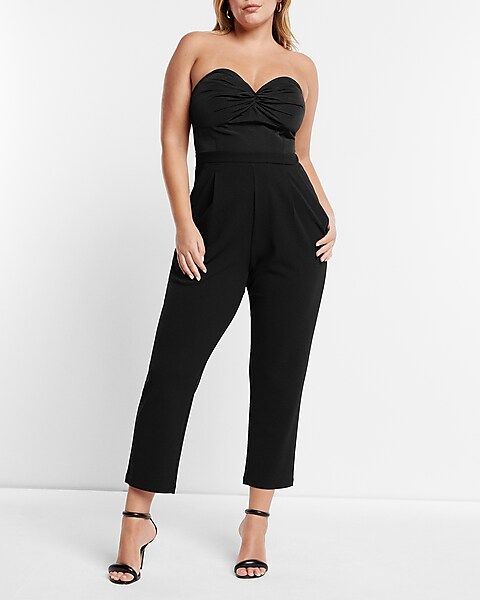 Off The Shoulder Removable Puff Sleeve Jumpsuit | Express