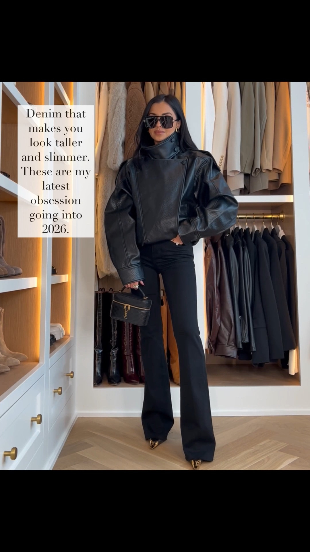 Must-have jeans from Nordstrom that add inches and make you look slimmer! 
Wearing a 24 - run TTS
Zara viral black leather bomber jacket wearing an XS
Saint Laurent heels size down by 1/2
Amazon sunglasses 



#LTKootd #LTKPetite #LTKSeasonal