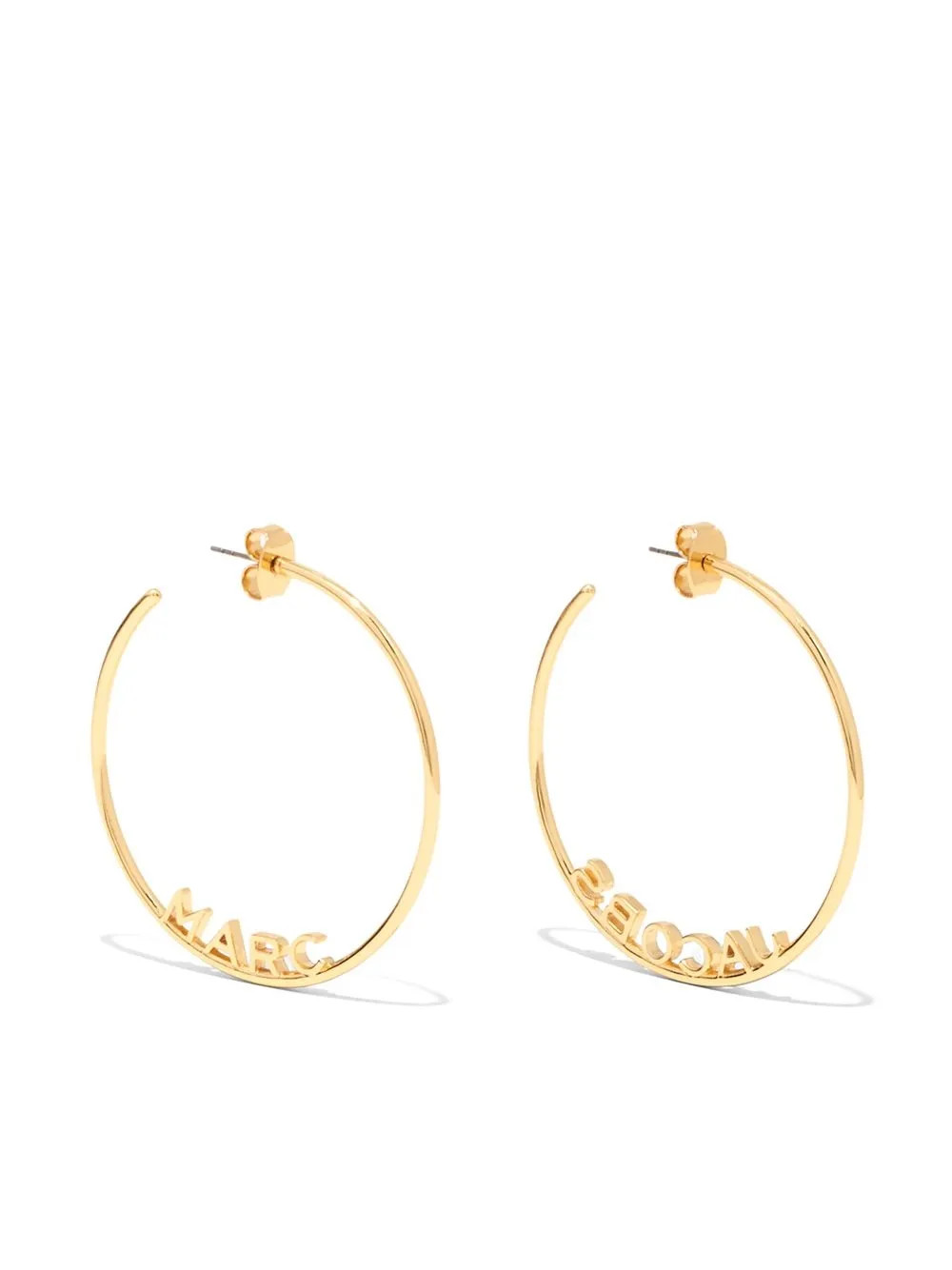 Marc Jacobs Monogram Hoop Earrings - Farfetch | Farfetch Global