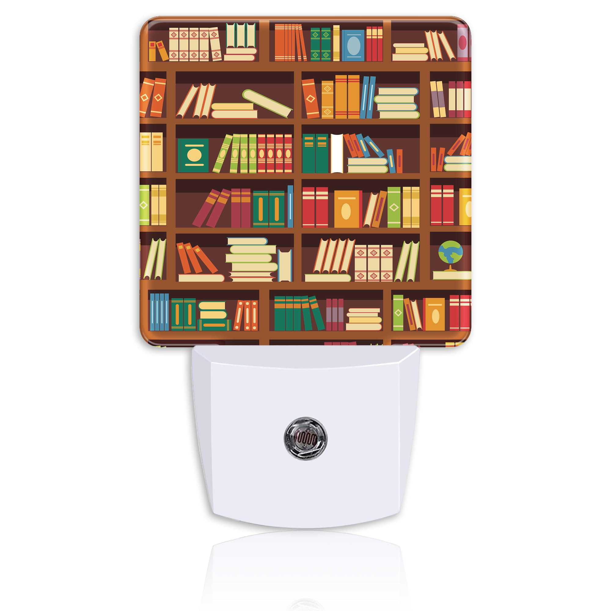 Retro Bookshelf Plug Night Light,Funny Library Book Night Light Lamp Auto Sensor Energy Efficient... | Amazon (US)