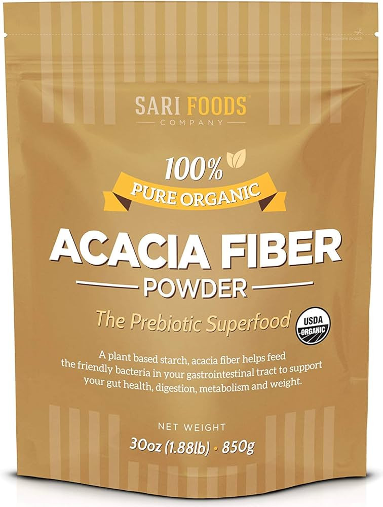 Organic Acacia Fiber Powder (30 Ounce): Natural, Whole Food, Plant Based Prebiotic Superfood for ... | Amazon (US)