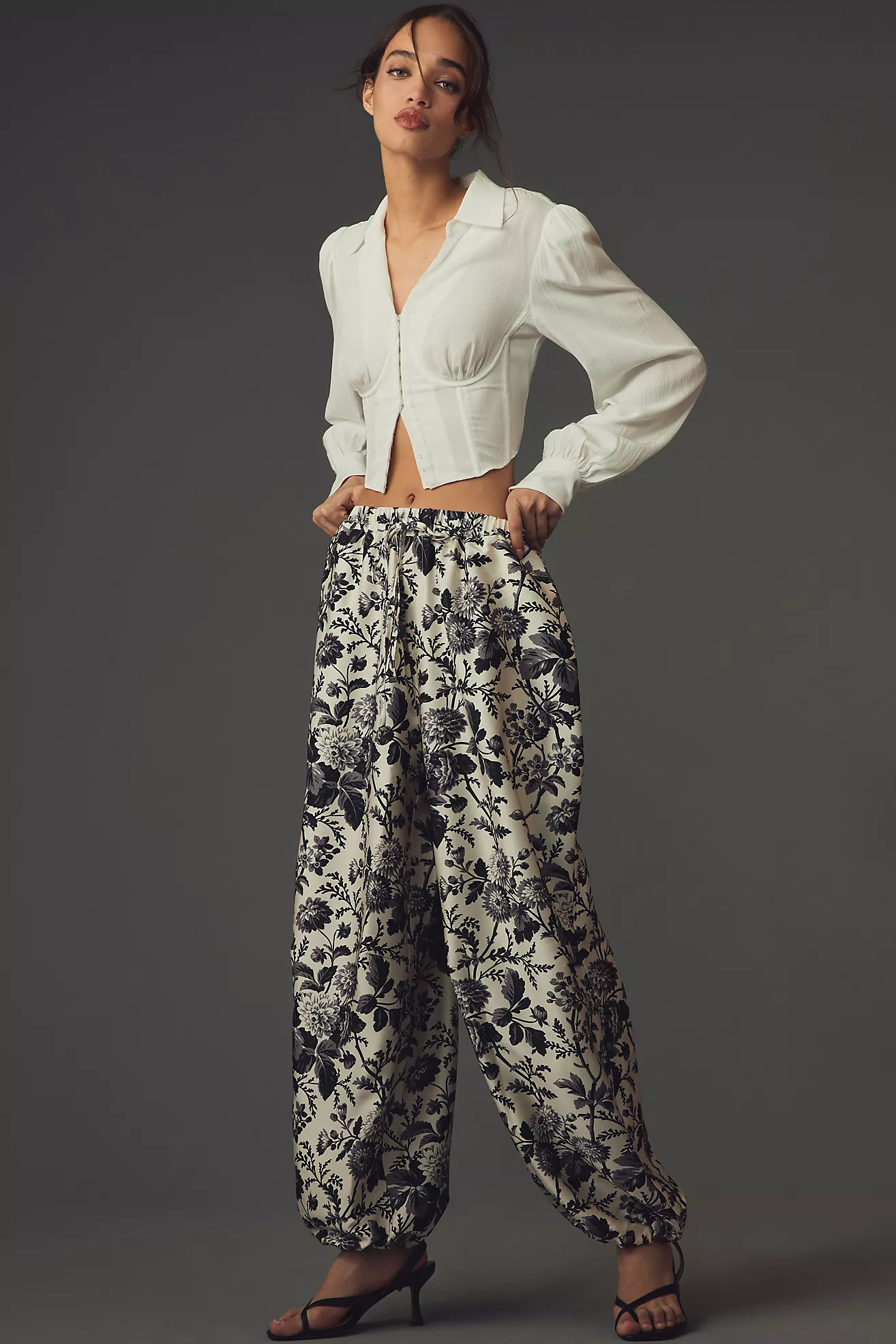 Maeve Silky Parachute Pants | Anthropologie (US)