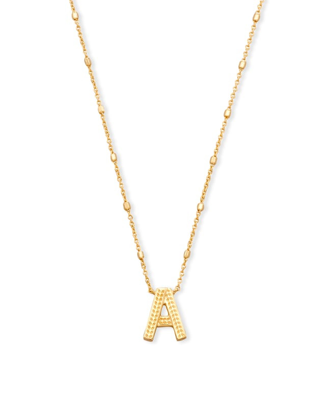 Letter A Pendant Necklace in Gold | Kendra Scott