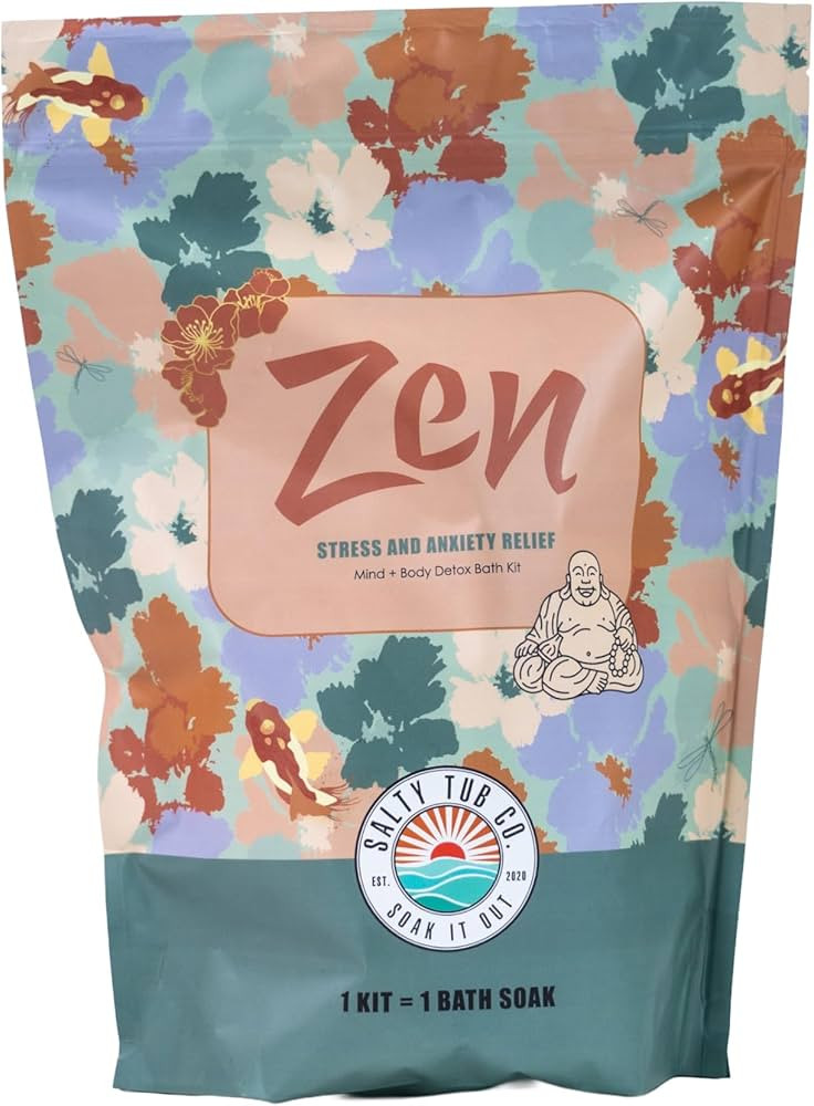 Zen – Relaxation Bath Soak with Ashwagandha, Magnesium, and Ylang Ylang for Muscle Relaxation | Amazon (US)