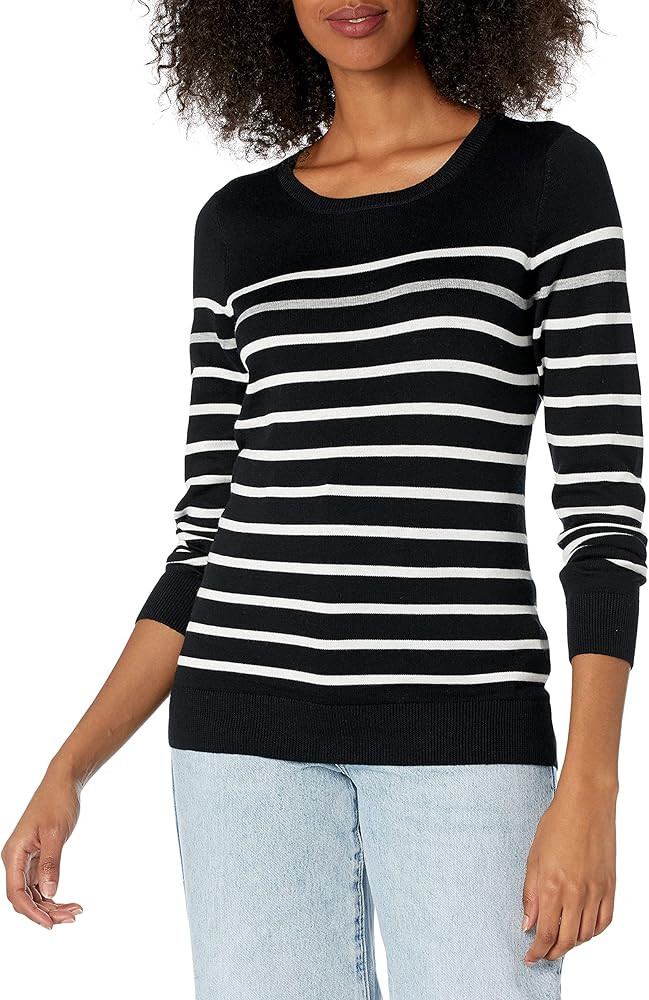 Amazon Essentials Women's Long-Sleeve Lightweight Crewneck Sweater (Available in Plus Size) | Amazon (US)