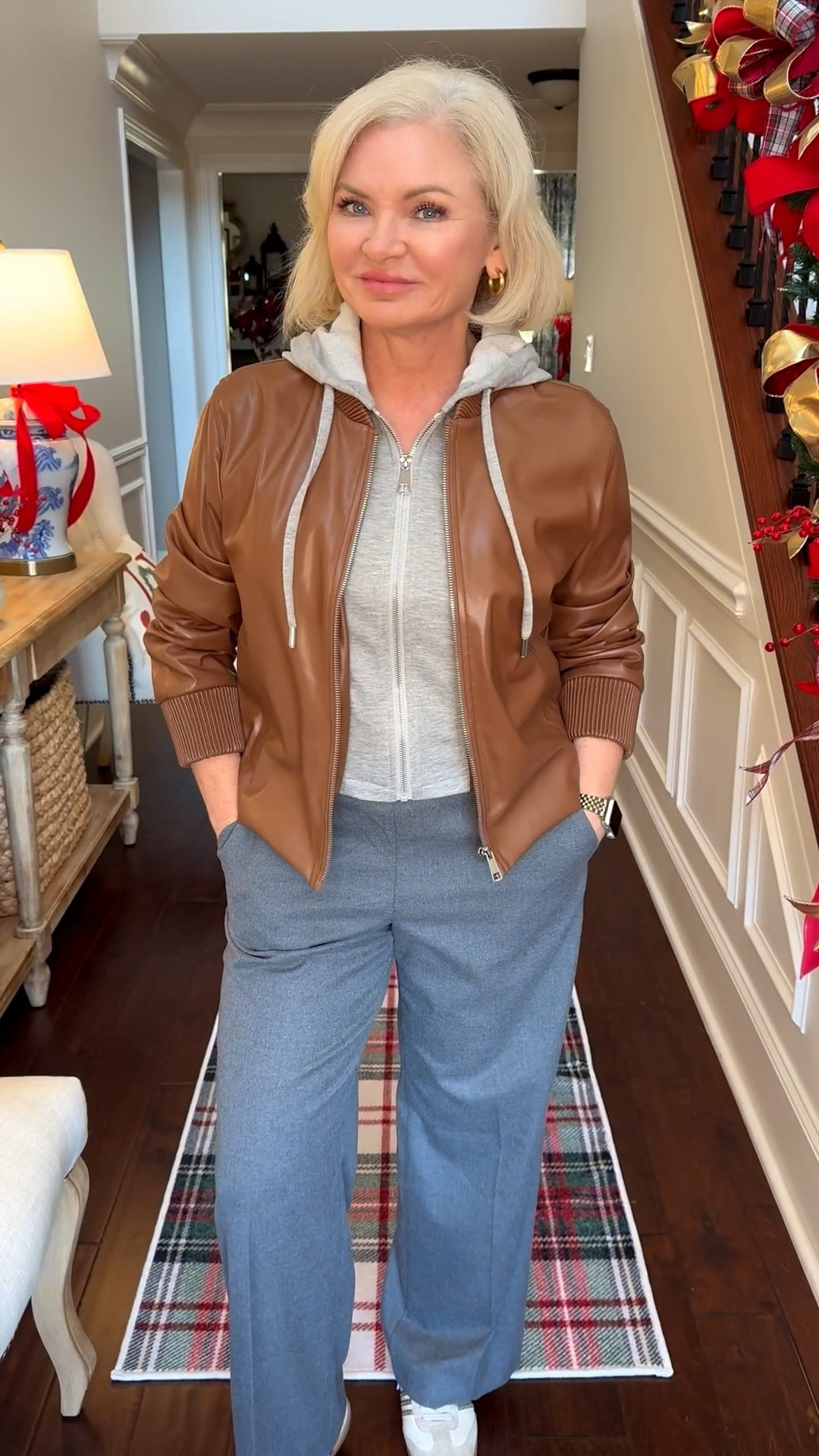 Casual, but elevated. Pull-on trousers (not sweatpants) and a cool layered jacket upgrade your athleisure look 100%.  No excuses for baggy sweats or flimsy leggings! Jacket is a Small, pants are Small Petite. 

Athleisure
Casual chic
Modern look
Polished casual
Petite fashion 

#stylewithserena
#petitefashion
#genxstyle

#LTKSaleAlert #LTKootd #LTKPetite