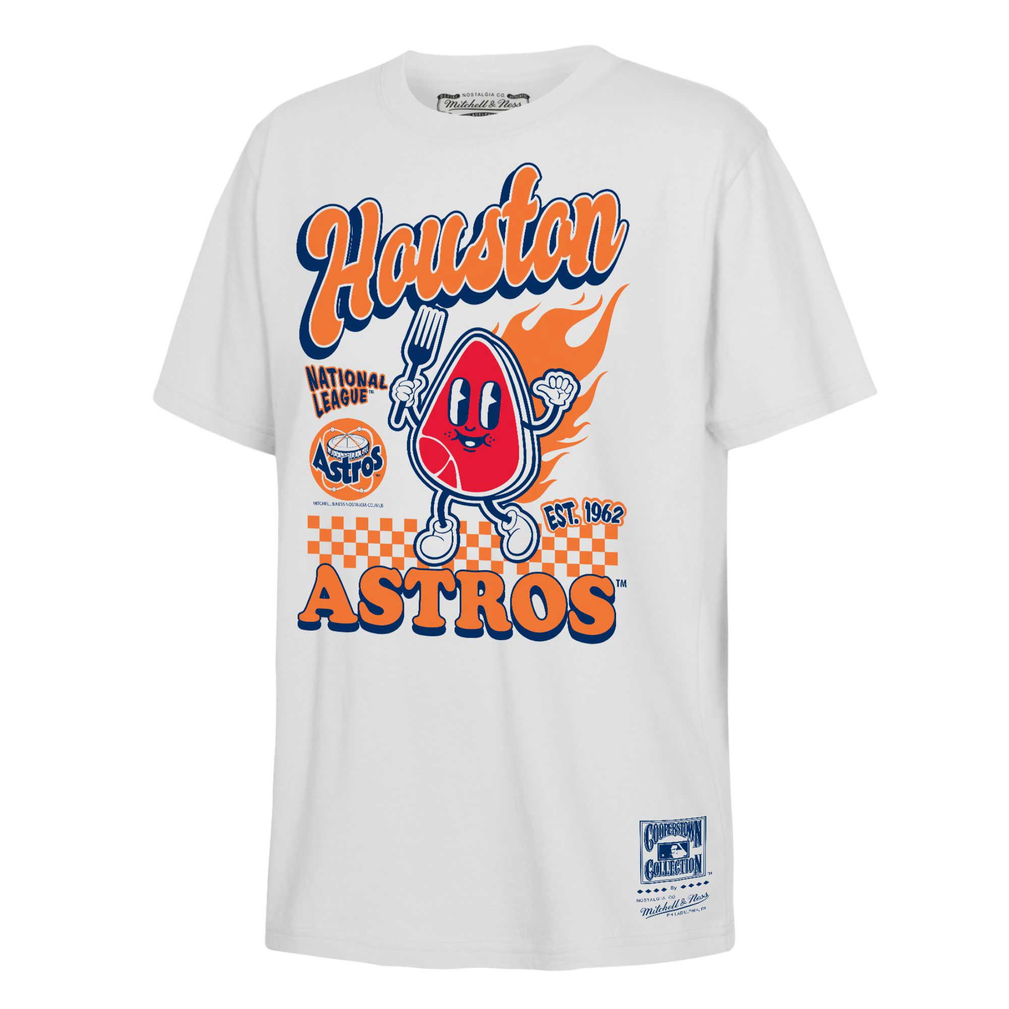Houston Astros Mitchell & Ness Youth Cooperstown Collection Food Concessions T-Shirt - White | Fanatics