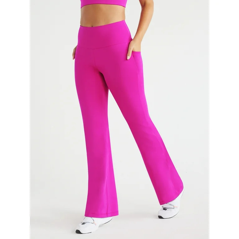 Love & Sports Women's Active Flare Pants, 30” Inseam, Sizes XS-XXXL | Walmart (US)