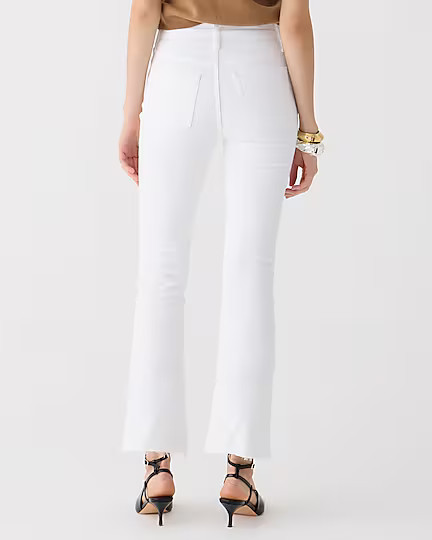 9" demi-boot crop jean in white wash | J. Crew US