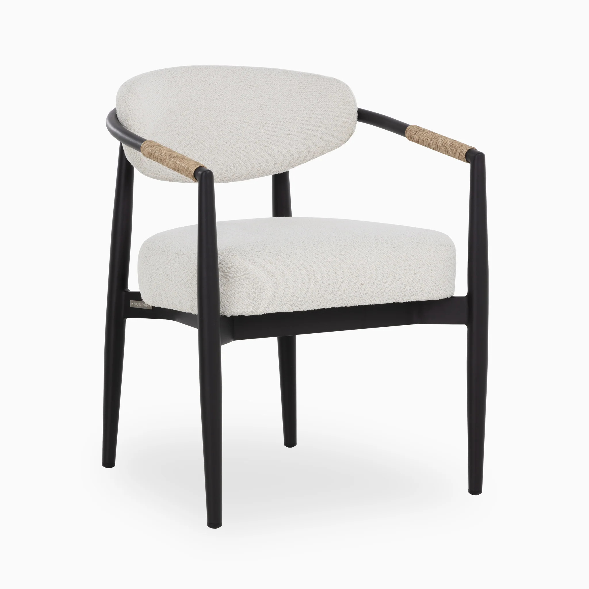 Leticia Outdoor Dining Chair in Cream | Edward Martin