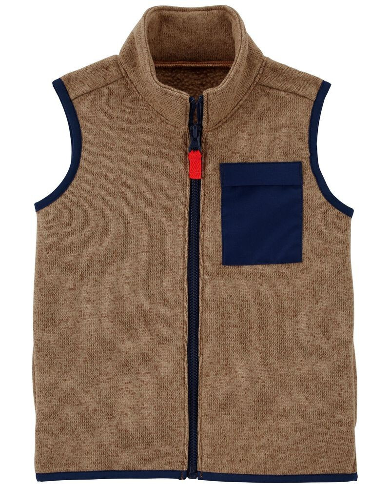 Zip-Up Sherpa Vest | Carter's