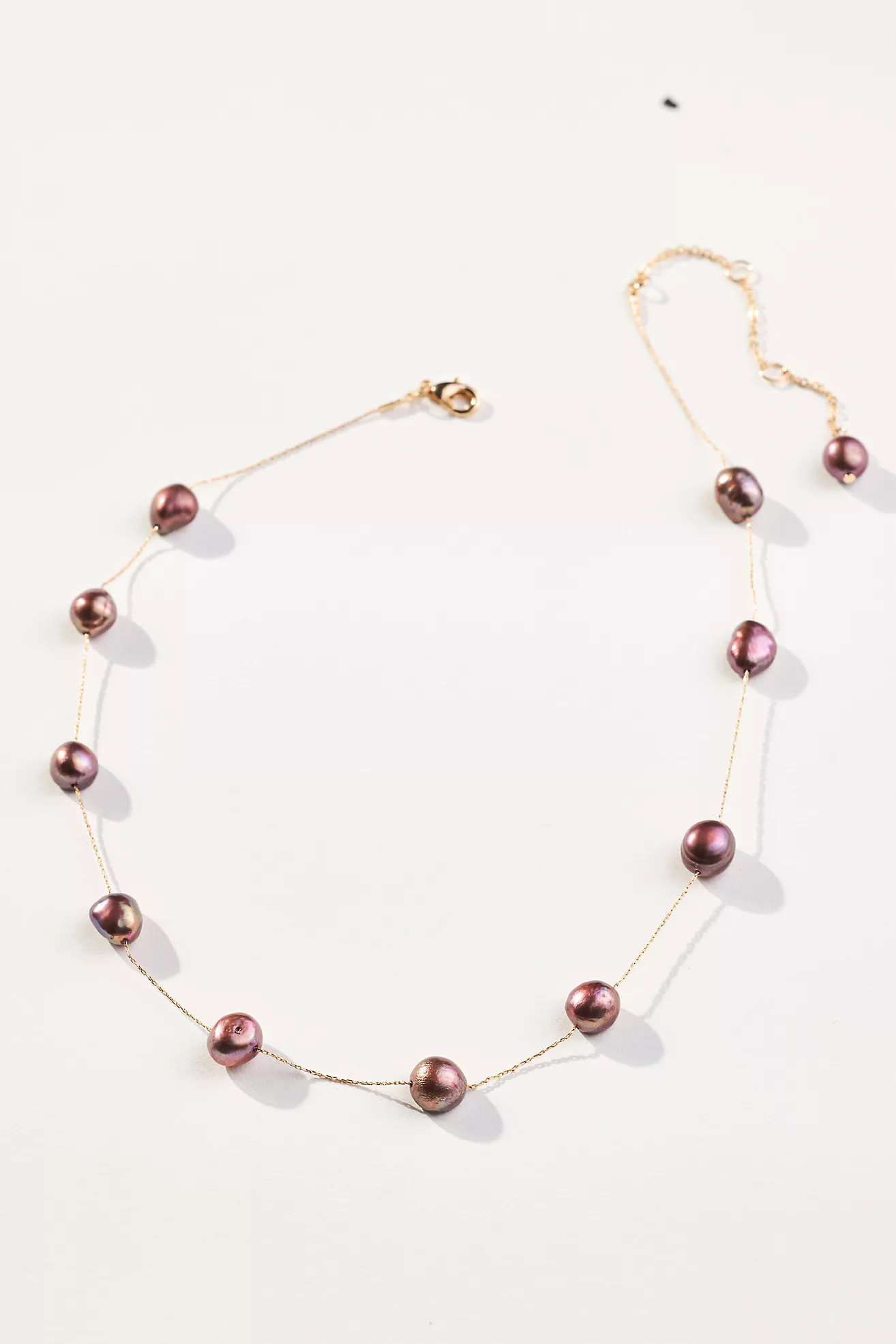 Spaced Pearl Delicate Necklace | Anthropologie (US)