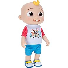 CoComelon Deluxe Interactive JJ Doll - Includes JJ, Shirt, Shorts, Pair of Shoes, Bowl of Peas, S... | Amazon (US)