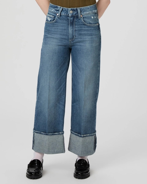 Sasha Ankle Petite Wide Leg Jean | Paige