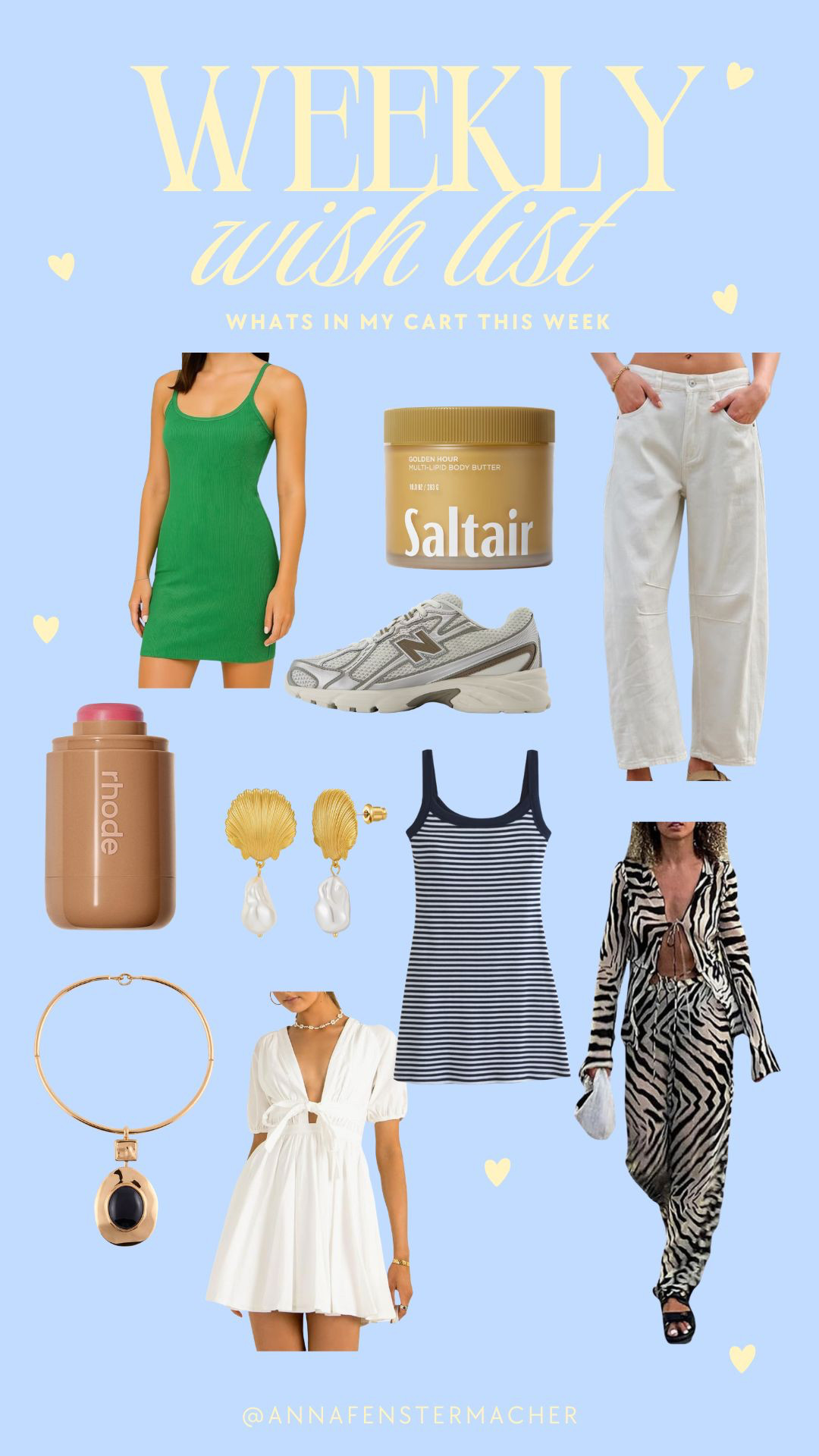 my weekly wishlist! everything I've been eyeing this week. spring and summer fashion finds on my wishlist 

 #LTKSpringSale #LTKselfcare #LTKBeauty