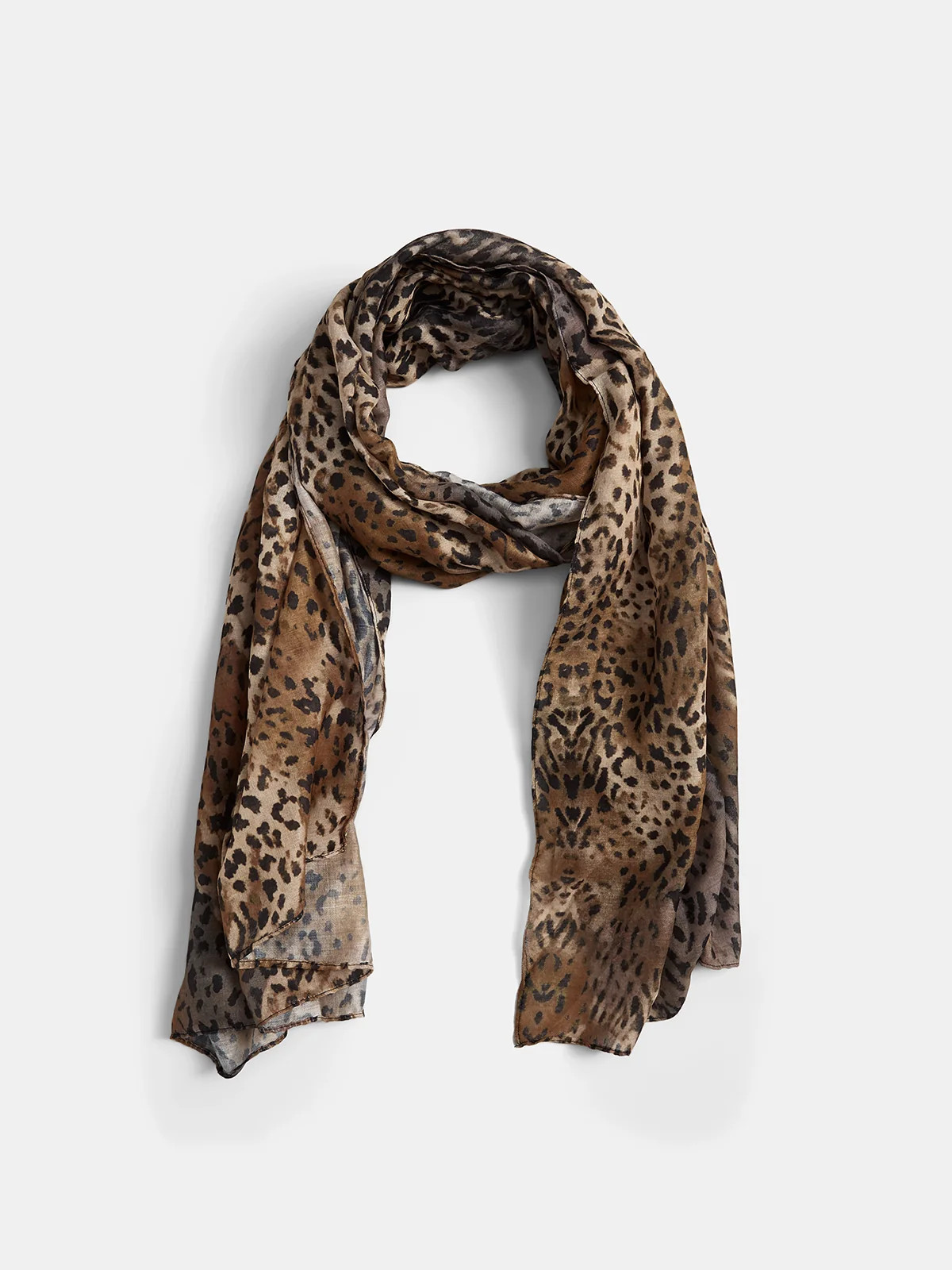Leopard Print Lightweight Fashion Scarf | Commense